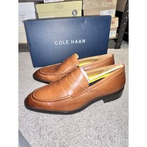 Cole Haan‎ Men's Hawthorne Tan Leather Penny Loafers C33224 Size 11 M